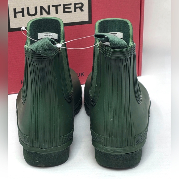 Hunter Original Chelsea Rain Boots WFS2078RMA Waterproof Hunter Green Size 8 NIB - Picture 7 of 11